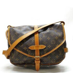 Louis Vuitton Saumur 30 Brown Monogram Shoulder Bag mon625-100925